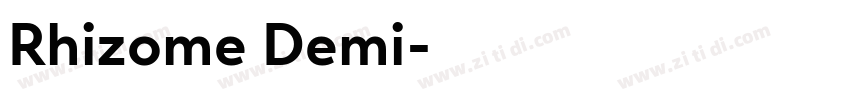 Rhizome Demi字体转换